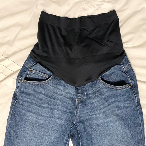 Sonoma Maternity Goods For Life® Over-the-Belly Girlfriend Jeans - Picture 2 of 4